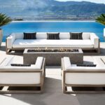 Malaysia Meciterranean Luxury Aluminum Outdoor Patio Metal Sofa .