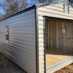 Greer – 12 x 20 Garage style shed with metal siding (204930 .