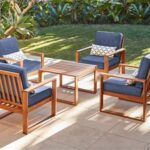 Mimosa 5 Piece Timber Avani Lounge Setting | Outdoor living .