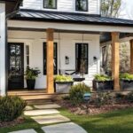 Modern Farmhouse Front Yard Landscaping Ide