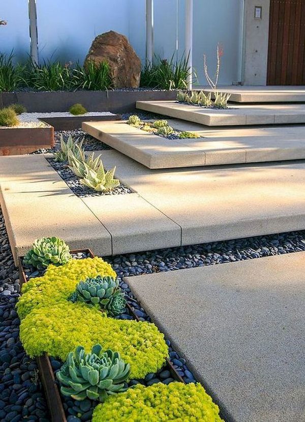 35 Modern Landscape Design Ideas For Minimalist Courtyard Garden .