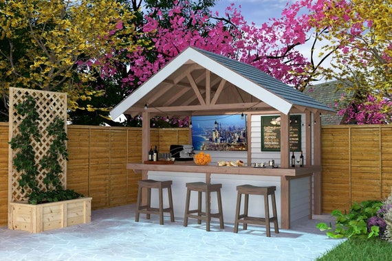 DIY Outdoor Bar Plans backyard, Outdoor Bar Stool, Backyard Ideas .