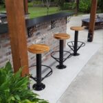 FREE SHIPPING Outdoor Barstool, Bolt Down Bar Stool, Counter Stool .