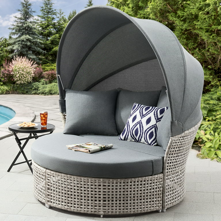 Mainstays Tuscany Ridge 2-Piece Outdoor Daybed with Retractable .