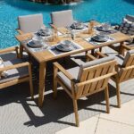 Amazon.com: Laguna 7-Piece Eucalyptus Wood Outdoor Patio Furniture .