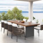 Free Shipping on 9 Pieces Outdoor Patio Dining Set for 8 Person .