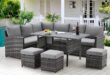 Amazon.com: AECOJOY Patio Furniture Set, 7 Pieces Outdoor Patio .