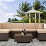 Amazon.com: U-MAX 7 Piece Outdoor Patio Furniture Set, PE Rattan .