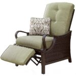 Cambridge Saratoga Wicker Outdoor Recliner with Vintage Meadow .