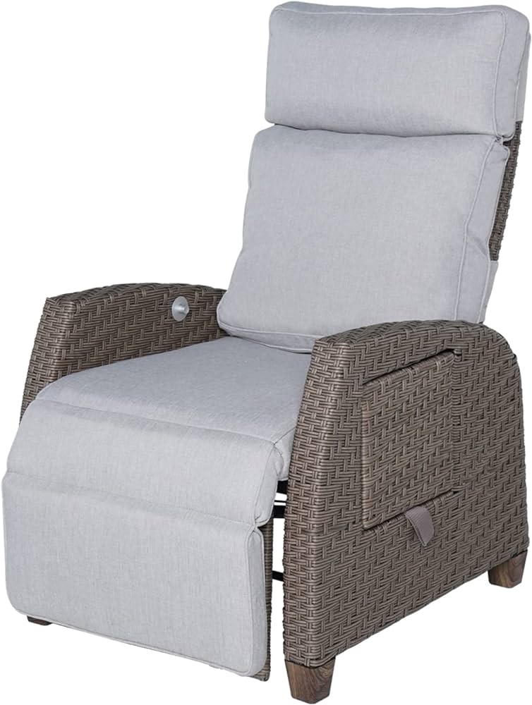 Amazon.com: Grand patio Indoor & Outdoor Recliner Chair PE Wicker .