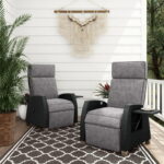 Grand Patio Indoor & Outdoor Recliner Chair PE Wicker Patio 150 .