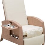 Amazon.com : Outsunny Patio Recliner, Outdoor Reclining Chair with .