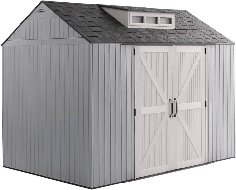 Amazon.com: Rubbermaid Extra Large Resin Outdoor Storage Shed with .