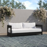 Everlee 80'' Metal Outdoor Sofa with Sunbrella Cushions & Reviews .