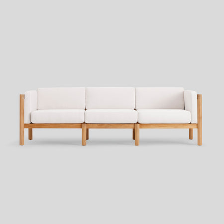 Haven Sofa: A Modern Teak Outdoor Sofa | Neighb