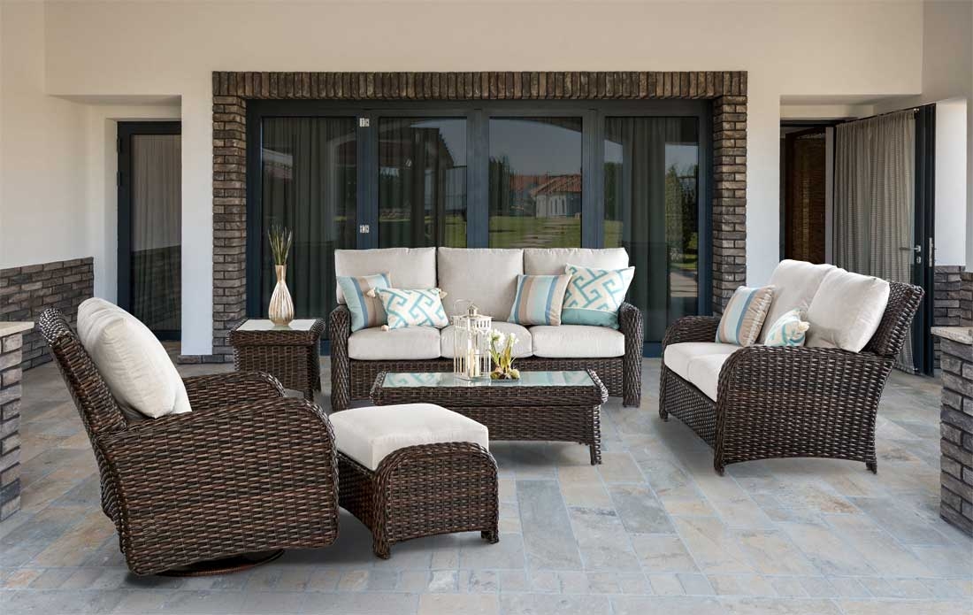 St Croix All Weather Resin Wicker Furniture Sets, Tobacco - Wicker .