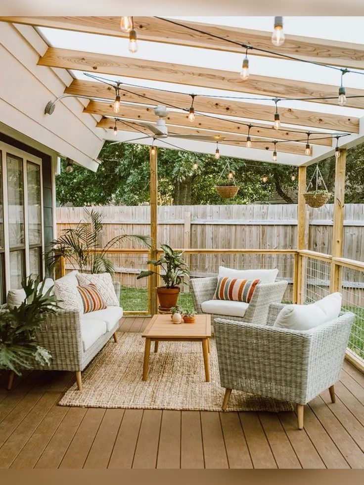 Patio ideas 🤍 | Small patio design, Outdoor patio designs, Patio .