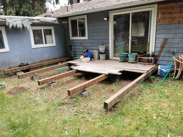 What's cheaper? Cement Patio or wood deck?? : r/landscapi