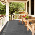 Plastic Interlocking Deck Tiles, 1 Pack Patio Deck Tiles, 12"x12 .