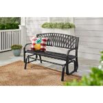 Hampton Bay Flintridge Black Outdoor Patio Glider L-DNC1418PST-A .