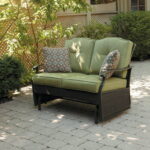 Better Homes & Gardens Providence Steel Outdoor Glider Loveseat .