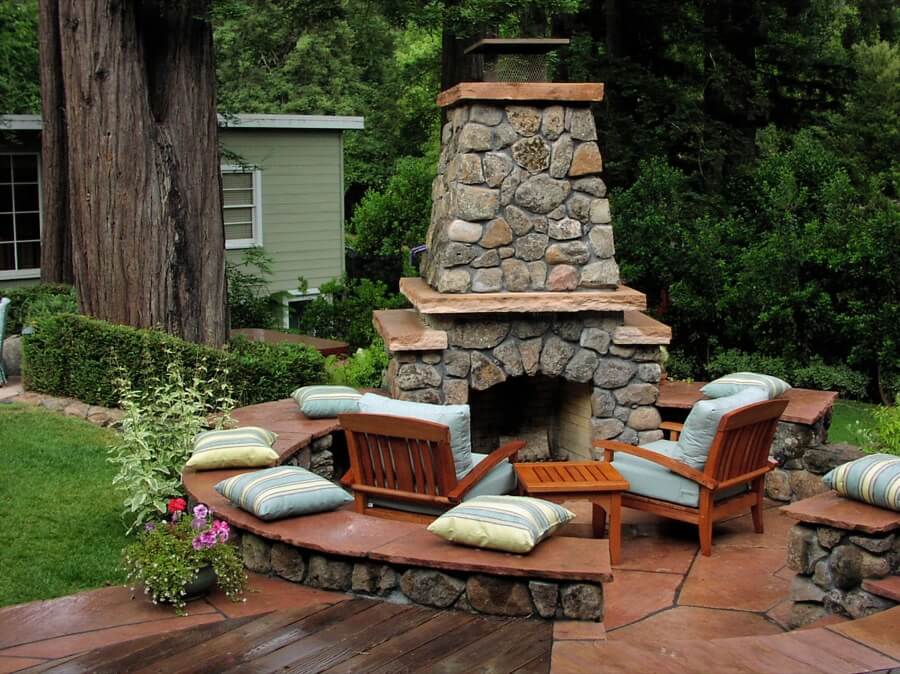 45 Beautiful Outdoor Fireplace Ideas | Install-It-Dire