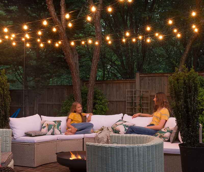 How To Add Backyard Lighting and Ambiance ⋆ Jeweled Interio