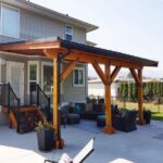 Covered Patio Design with Cozy Seati