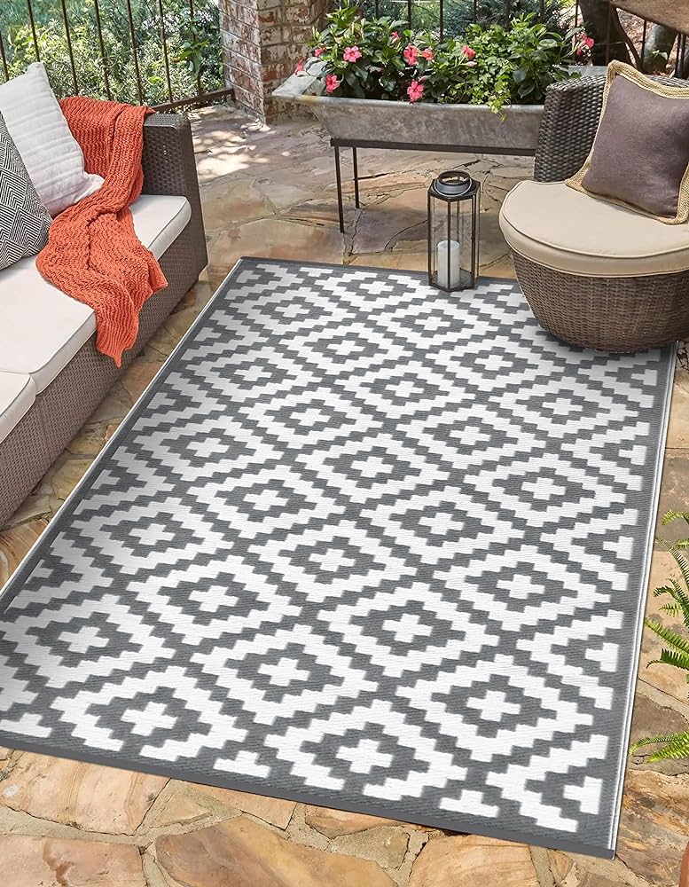 Amazon.com: Green Decore Reversible Nirvana Outdoor Rug .