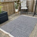 Outdoor Patio Rug Blue- Nordic Hides And Ski