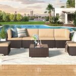 Amazon.com: AECOJOY 7 Piece Outdoor Patio Furniture Set, Outdoor .