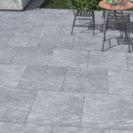 Pietra Grey Vitrified Outdoor Porcelain Paving Slabs - 600x600 .