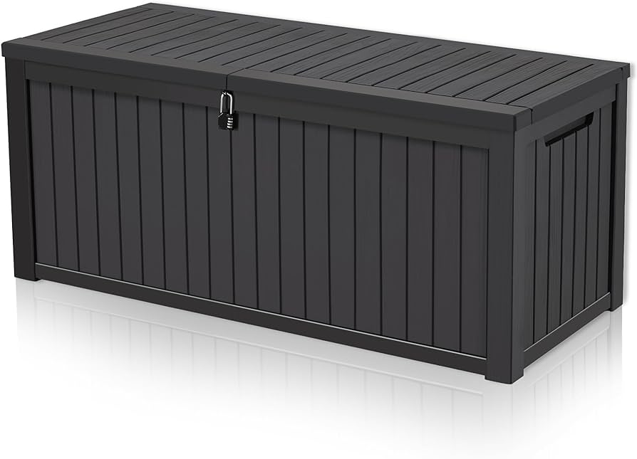 Amazon.com: HABUTWAY Large Outdoor Storage Deck Box Waterproof .