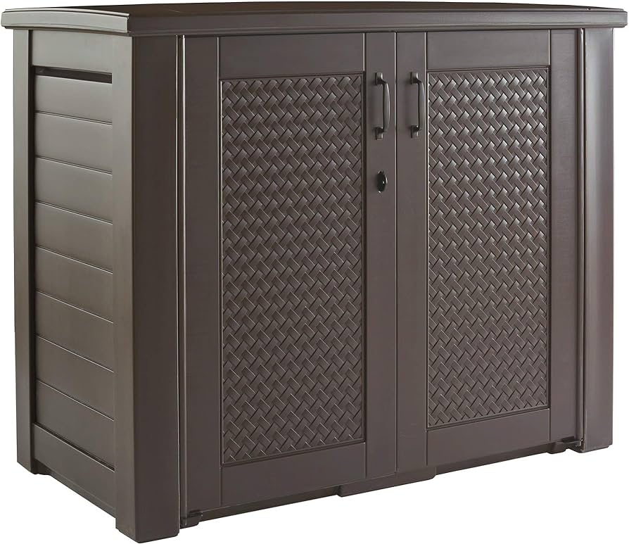 Amazon.com : Rubbermaid Decorative Outdoor Storage Cabinet (123 .