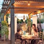 Cozy Outdoor Dining Area under a Pergo