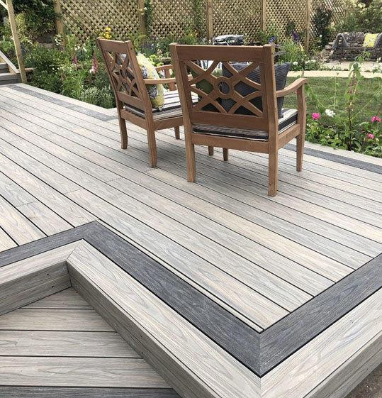 JW Grant EasyFit COMPOSITE DECK BOARD DUO 140 x 22.5 x 3600mm .