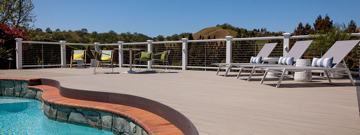 The Best Composite Pool Deck Material | TimberTe