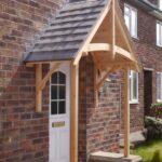 timber door canopy timber door porch | House with porch, Door .