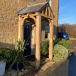 Custom Made Oak Entrance Porch | Bradford Oak Canopy – Bingley Fenci