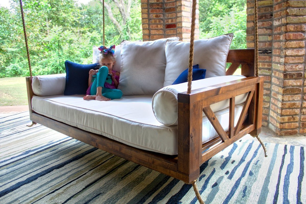 Avery Wood Porch Swing Bed Daybed, Twin or Crib Size by James+Jam