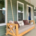 Custom Wood Porch Swing - Etsy | Diy porch swing bed, Porch swing .