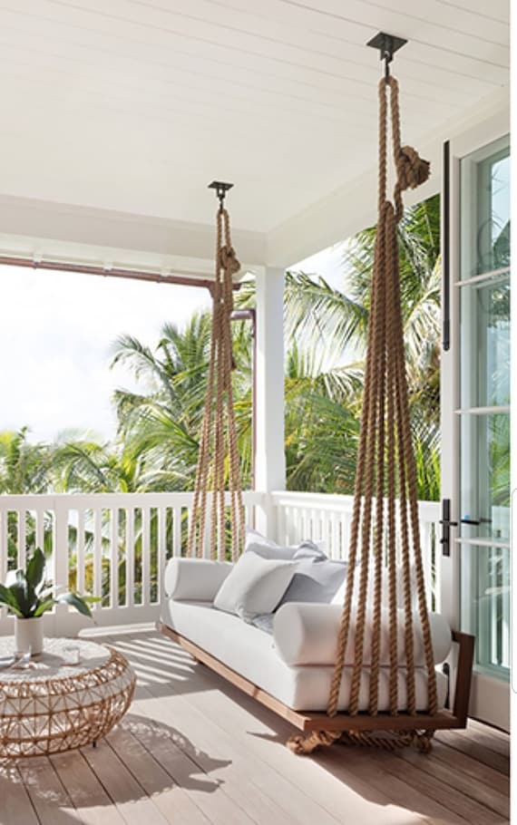 Woven Rope Porch Swing - Et