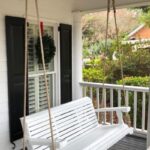 Wooden 5 and 7 foot Porch Swing | georgiaswin