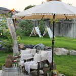 DIY Boho Patio Umbrella Makeover | DIY Patio Decorating Ideas .