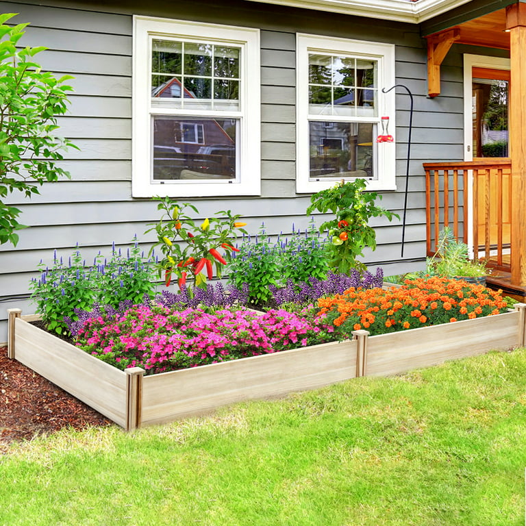 GARFANS Raised Garden Bed Planter Boxes Outdoor DIY Planter Garden .