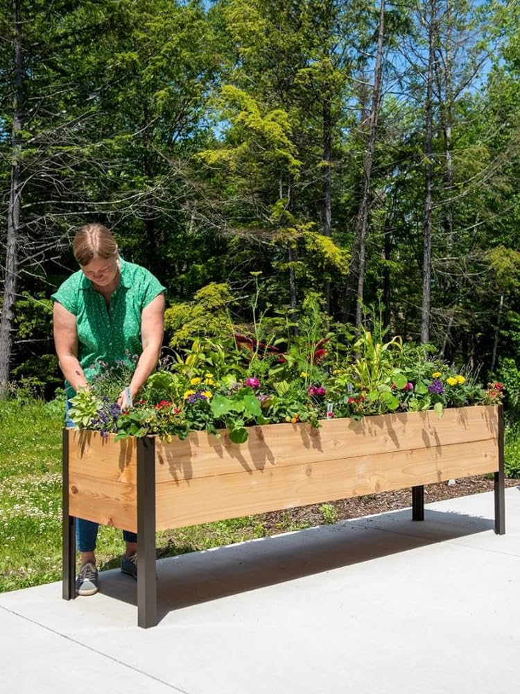 Amazon.com : Gardener's Supply Company Raised Garden Bed Elevated .