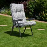 Glendale Deluxe Garden Recliner In Aspen Grey Le