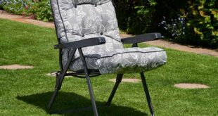 Glendale Deluxe Garden Recliner In Aspen Grey Le