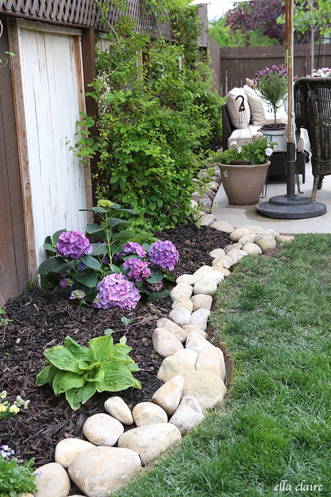 River Rock Planter Border - Ella Claire & C