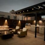 A Rooftop Deck That's On Top Of Building Co